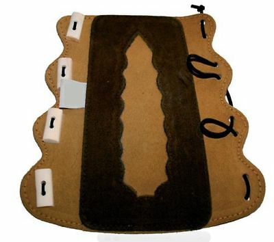 Armschutz aus Leder Traditionell  21x16 cm, f. Bogensport Halona