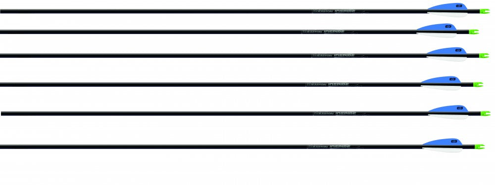 6x Freccia in carbonio Easton Freccia per tiro con l'arco Inspire SPINE 900 - Freccia sportiva da 29,5 pollici