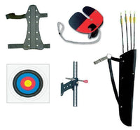 Archery set, accessories SET for recurve bow L, arrows, sight, quiver