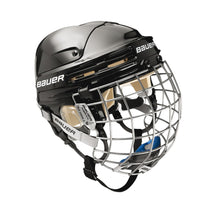 BAUER - Ice hockey helmet senior M Combo with grid 4500 I Junior &amp; Senior I Protective helmet for ice hockey players I incl. integrated profile grid &amp; chin guard 