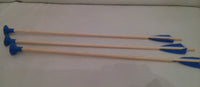Handcrafted bow and arrow made in Germany for children with 3 arrows, darting bow
