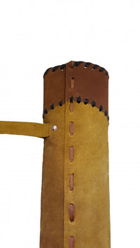 Side quiver leather, black.bulls quiver for archery, arrow quiver