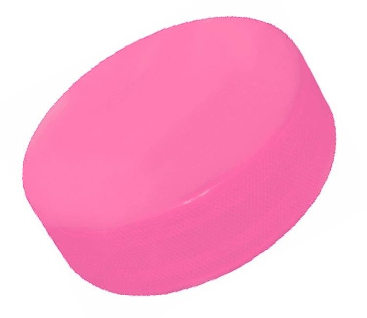 Ice hockey puck pink, girls Disc 163g - 7.6 cm
