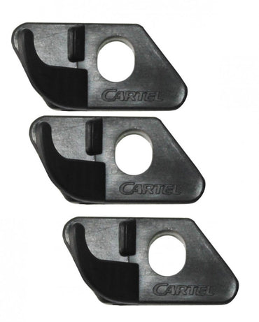 3x Cartel self-adhesive arrow rest for archery RH and LH Cavel