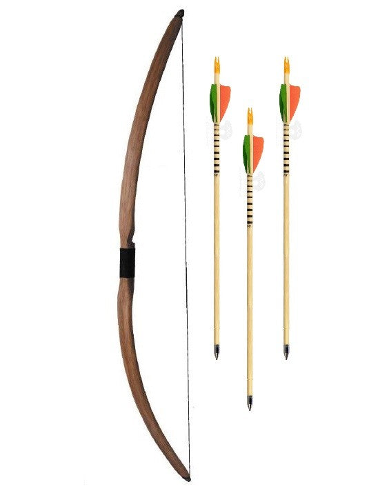 Maniky rattan bow 54", 24-30 lbs, longbow RH incl. 3 arrows