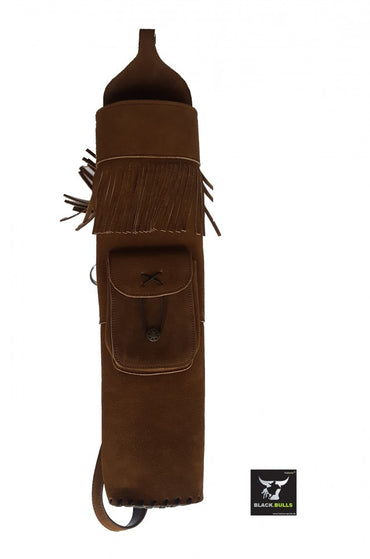 Back quiver, Halona black.bulls PX138 made of leather 54x16 cm