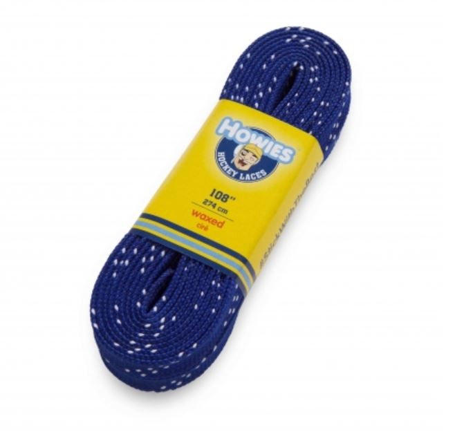 Howies colored Wax Molded Tip laces royal blue