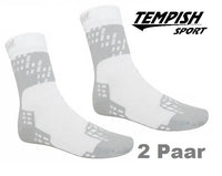 2 calzini da skate, calzini in linea Calzini sportivi Tempish Skate Air Midi bianchi 34-48