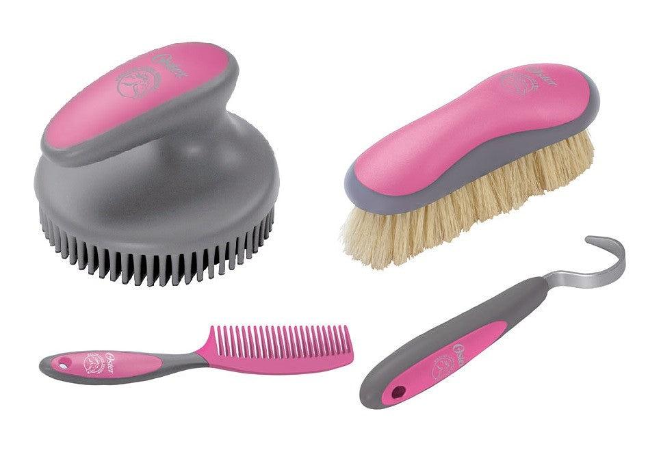 Oster Pferdeputzset 4tlg pink