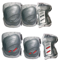 Imbottiture, set di protezioni per pattini in linea, cuscinetti per pattinaggio per mani, ginocchia, gomiti S-XL