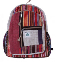 Rucksack aus Hanf, cultbagz Nepal hand made, bagpack stripes