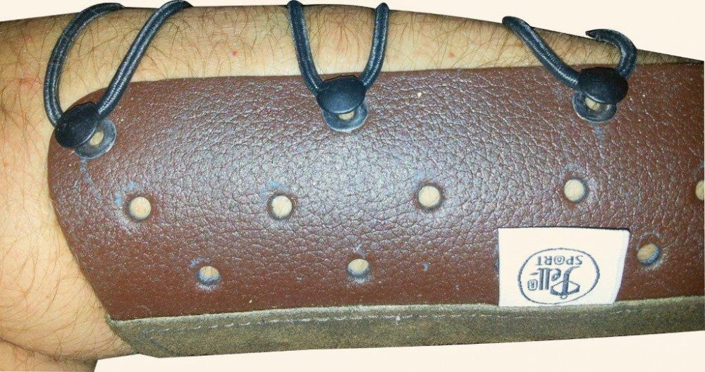 Armguard traditional for archery, BVS made of leather, traditional bow