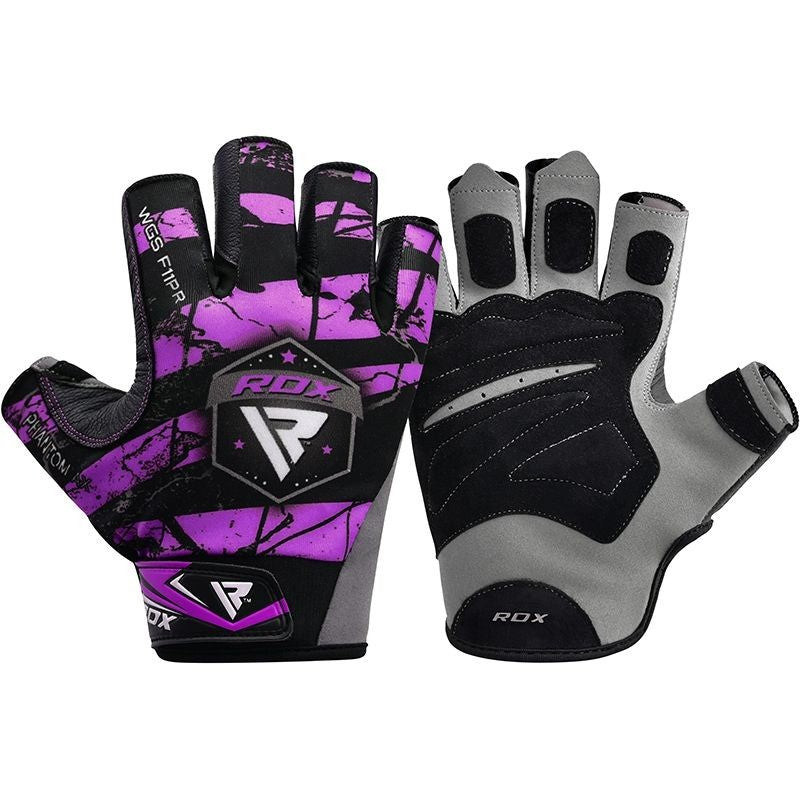 RDX F11 Bobybuilding Gym Gloves Sumblimation Purple SL
