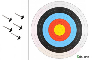 10x FITA target face 60cm, + 5 target nails, target, archery,