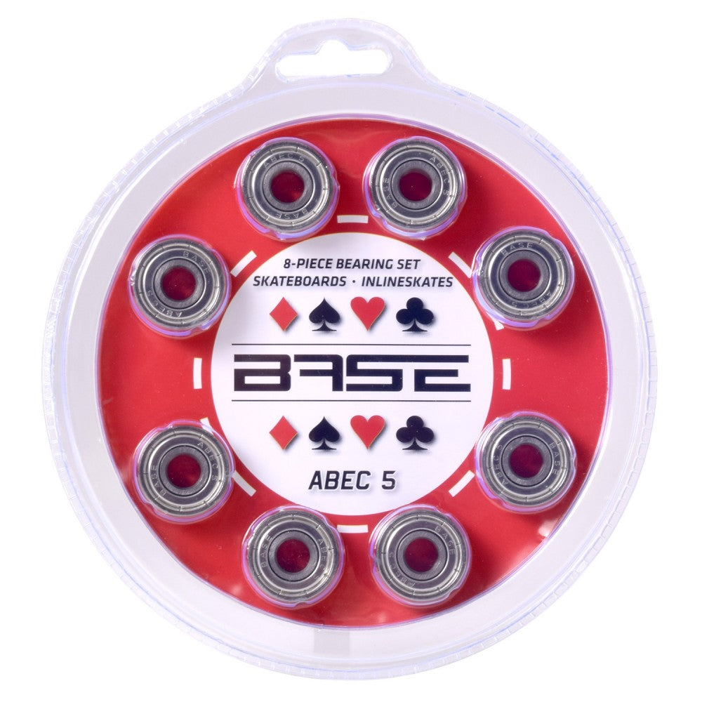 BASE ball bearings ABEC 5 - 8 blister pack for inline skates
