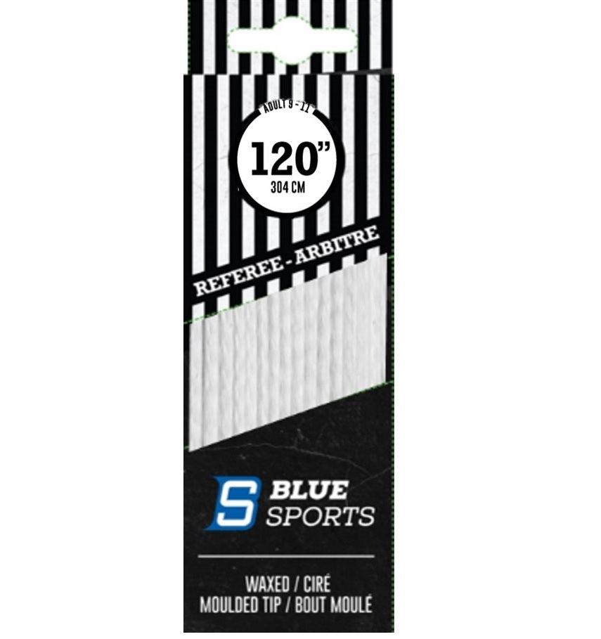 Shoelaces referee ice hockey waxed Blue Sports 96-120 inches