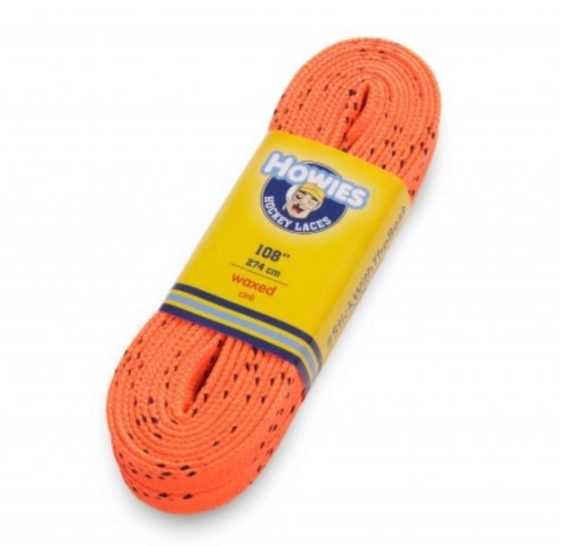 Howies colored Wax Molded Tip laces orange 