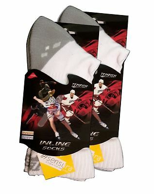 2x skate socks, inline socks Tempish Skate Air Midi white 34-48 sports socks