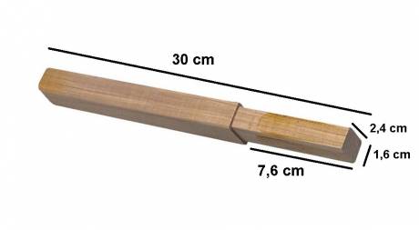 Shaft extension junior wood for hockey sticks