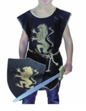 Tabard and sword holder Knight's robe for children Knight Cotton Lionheart