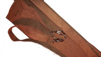 Back quiver archery, suede leather quiver with back strap Halona 54x16 cm