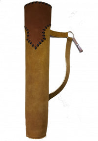 Side quiver leather, black.bulls quiver for archery, arrow quiver