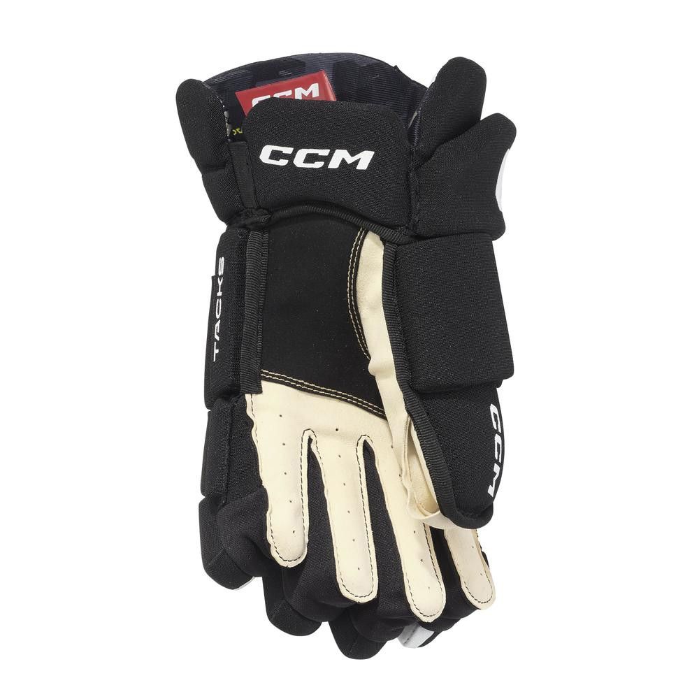 CCM AS550 Hockey Gloves SR Black/White 10"-14"