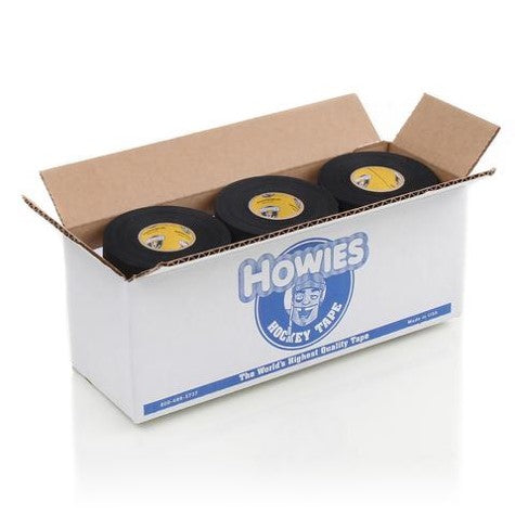 12x Howies Hockey Tape bianco/nero, confezione da 12 nastri per mazze da hockey su ghiaccio