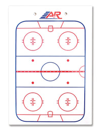 Tavola allenamento hockey su ghiaccio, tavola tattica - tavola allenatore 23x33cm
