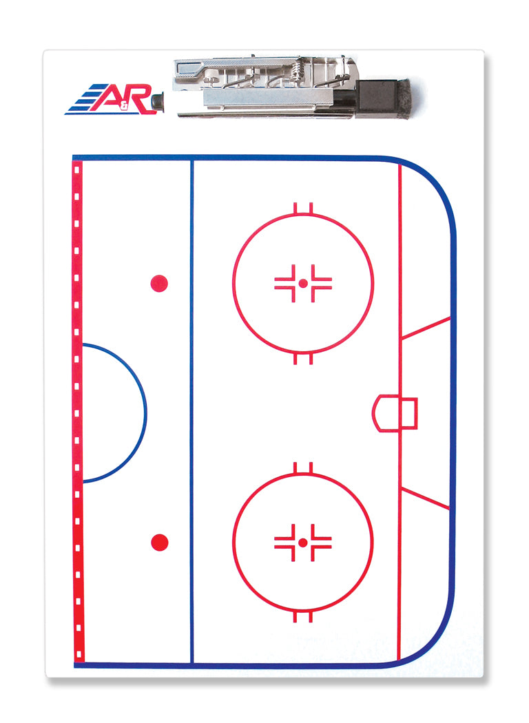 Tavola allenamento hockey su ghiaccio, tavola tattica - tavola allenatore 23x33cm