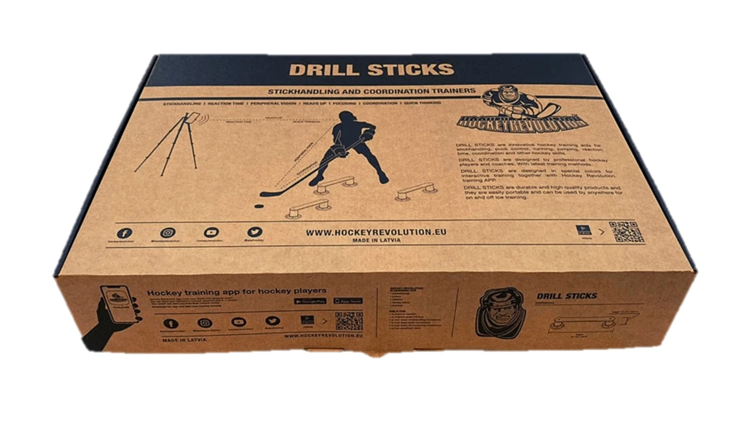 Hockey Training Drill Sticks Stickhandling 6 Stück von Hockeyrevolution