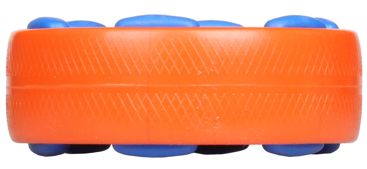 FLASH inline hockey puck with knobs orange/blue | Inline hockey, street hockey