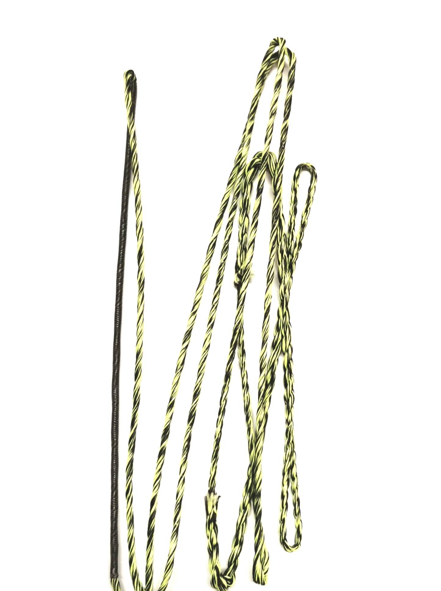 String Hybrid Carerra 99 Flemish for recurve bows, black/yellow-green flex 62-74 inches