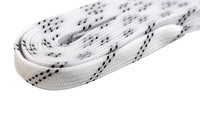 Shoelaces hockey waxed white 84-130