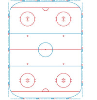 Taktifol Ice Hockey Trainer Board Tactical Board Film 25 pezzi su un rotolo 
