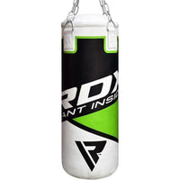 Punching bag 2FT Punch Bag green with boxing gloves from RDX