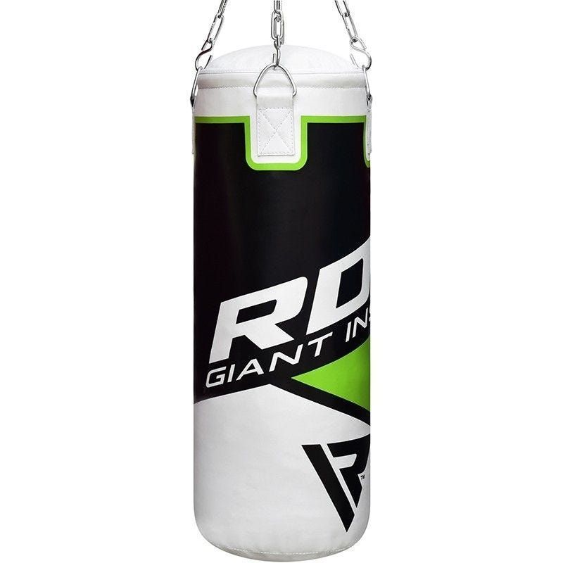 Punching bag 2FT Punch Bag green with boxing gloves from RDX