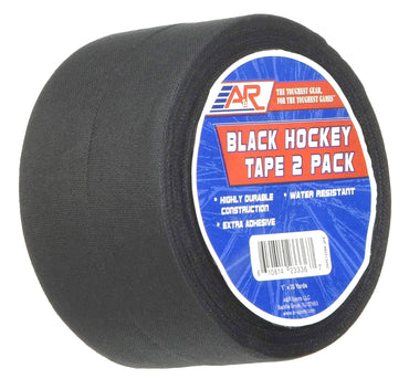 Nastro per hockey, nastro per hockey nero, confezione da 2 A&amp;R Sports