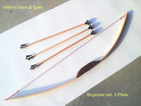 Bow and arrow Children's bow, extra thick wood, 3 arrows