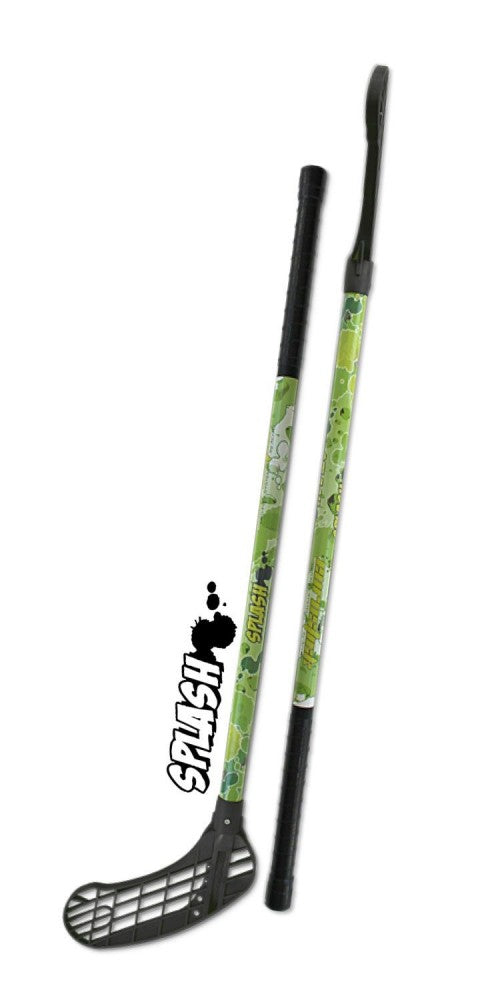 Floorball bat junior 80 cm Splash green Eurostick, black tip