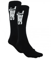 Ice hockey socks Steel black long senior