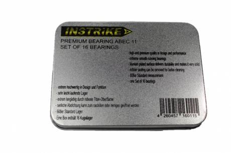 Instrike Ball Bearings ABEC 11 - Pack of 16 608zz