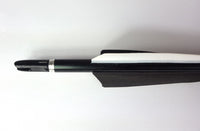 3x frecce in alluminio con punta avvitabile black.bulls 2018 lunghezza 30 pollici