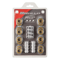 HI-LO inline 16 bearings with spacer Abec 9 608
