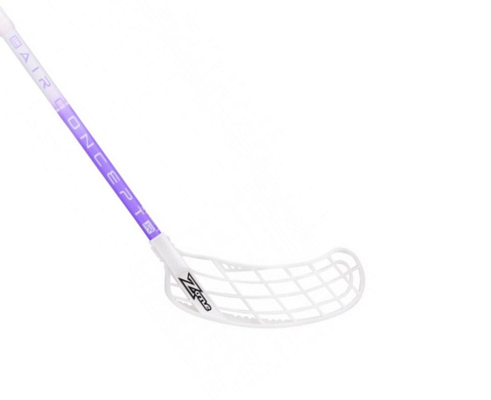 Floorball stick Zone Force Air junior white/purple, 65cm/70cm/75cm