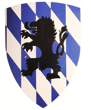 Shield Bavaria, Bavarian shield with Bergisches lion, knight's shield