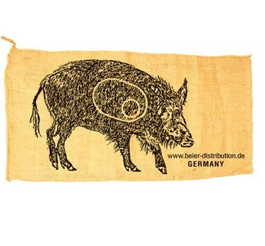 Shooting bag, target for archery, sports bow, wild boar motif