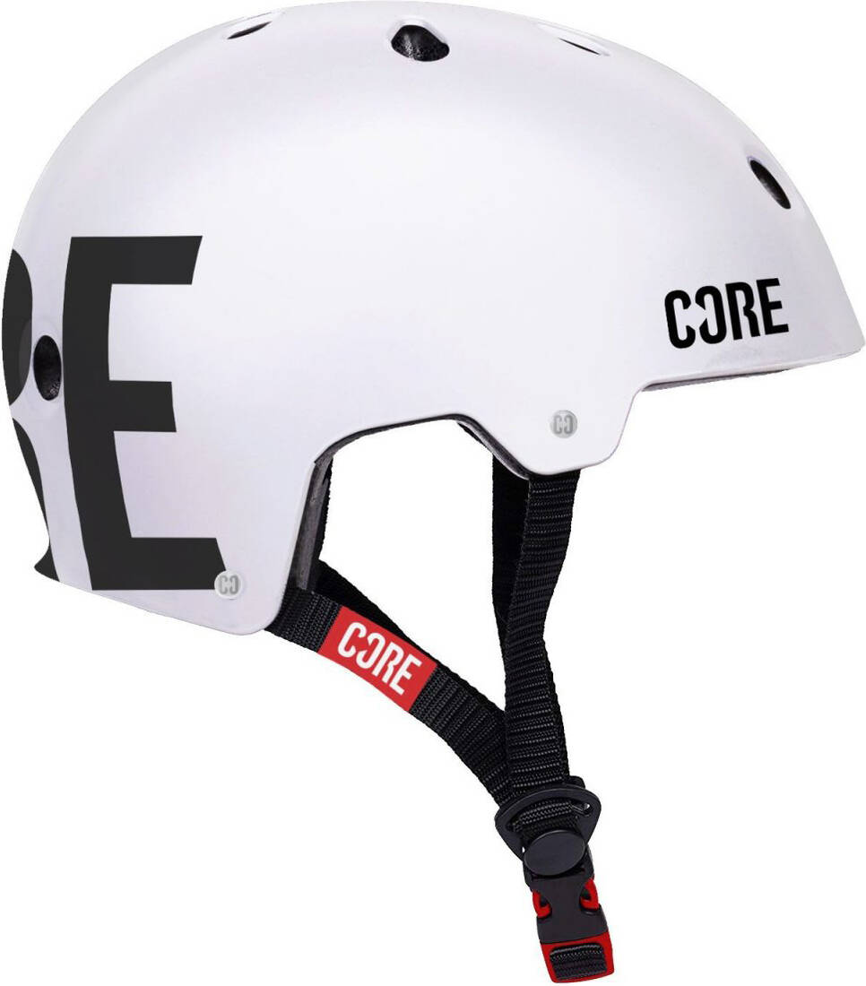 Core Street bike and skate helmet, Helmet Sports white, XS-S
