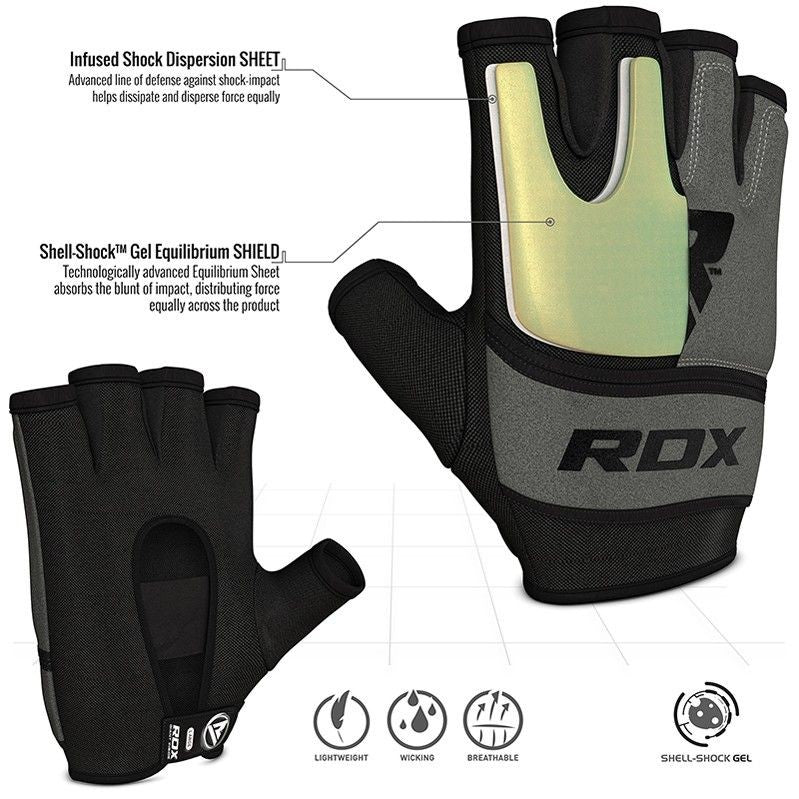 RDX Grappling Glove Gel X6 gray S-XL