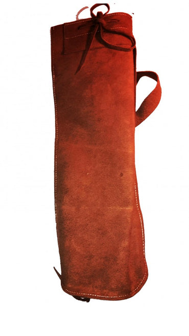 Back quiver archery, suede leather quiver with back strap Halona 54x16 cm